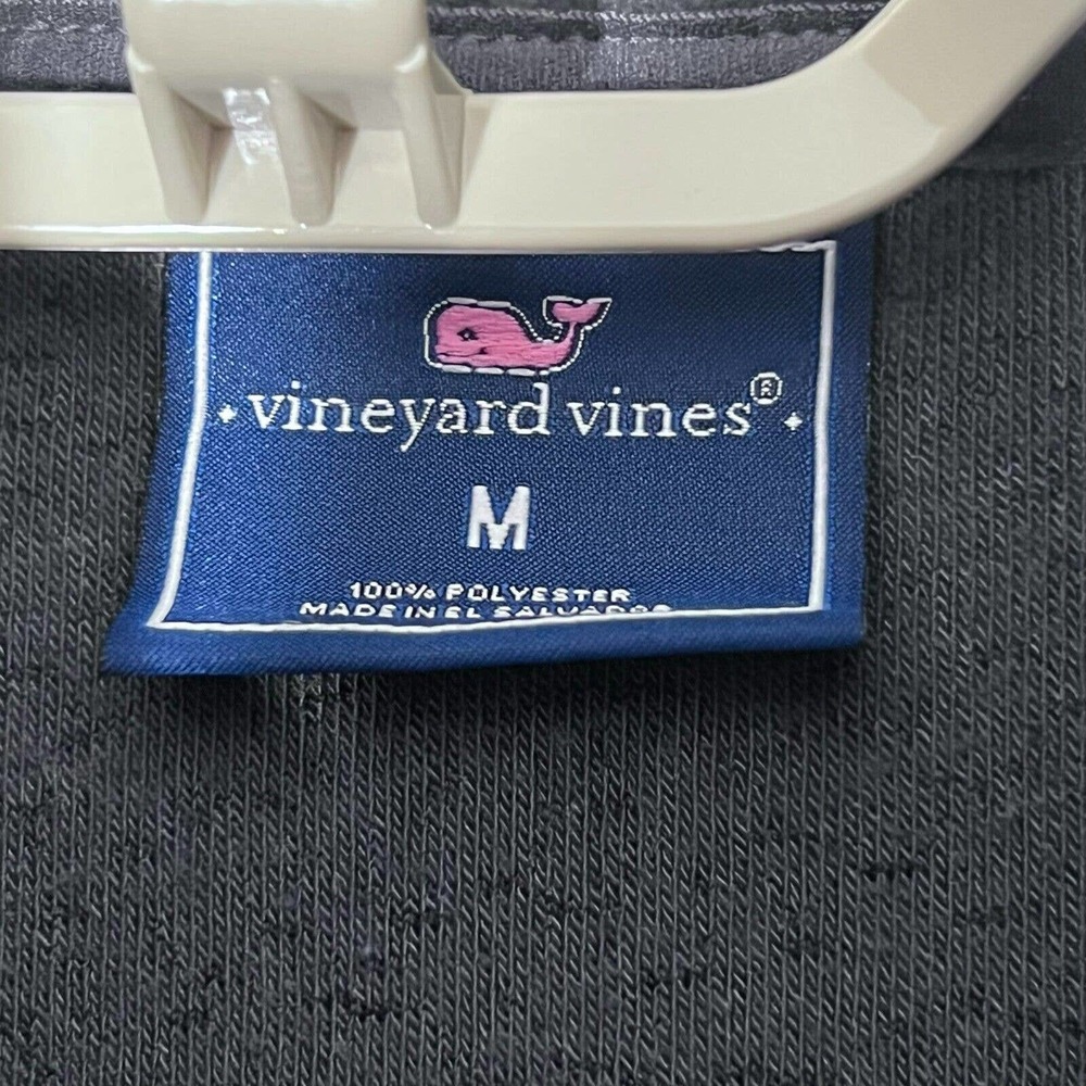 Vineyard Vines Sweater Mens Medium Deep Pile Gray Sherpa Pullover - Picture 4 of 7